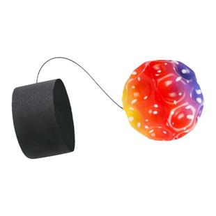 手腕弹力球带绳发光月球石儿童腕力球手抛回力球男孩玩具解闷神器