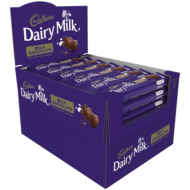 澳洲代购Cadbury吉百利Dairy Milk Chocolate牛奶巧克力棒2400g