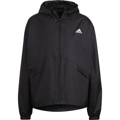 Adidas/阿迪达斯正品W LIN WB女士宽松连帽图案外套H07842
