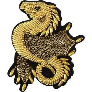 3D手工钉珠标布贴衣服补丁贴羽绒服时尚百搭图案破洞牛仔裤子补丁