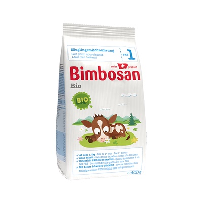 Bimbosan宾博婴儿新生儿1段0-6月有机奶粉一段400g/袋[临期]