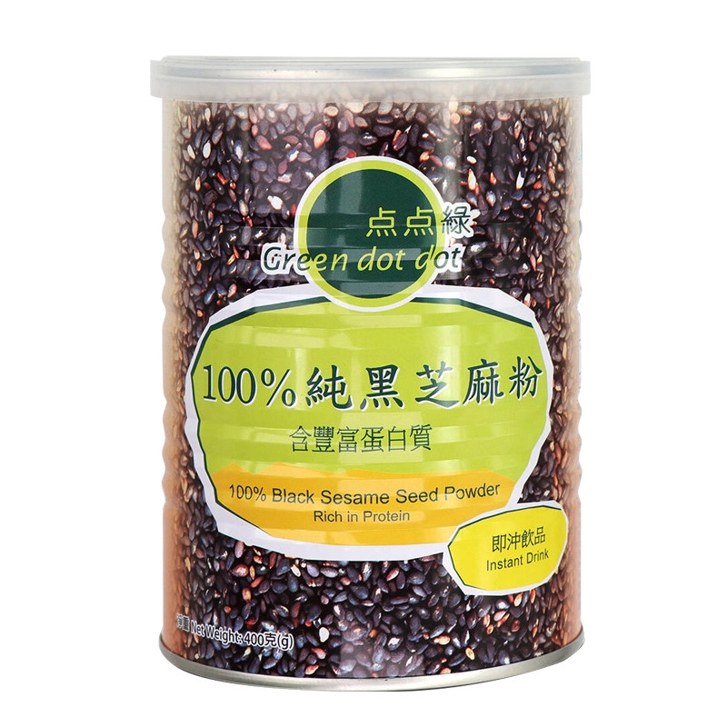 点点绿台湾进口纯黑芝麻粉黑芝麻糊无糖添加儿童青少年营养即食