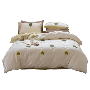 MOLALUNA.Deneve.四件套长绒棉全棉轻奢磨毛秋冬加厚用品 | 迪维