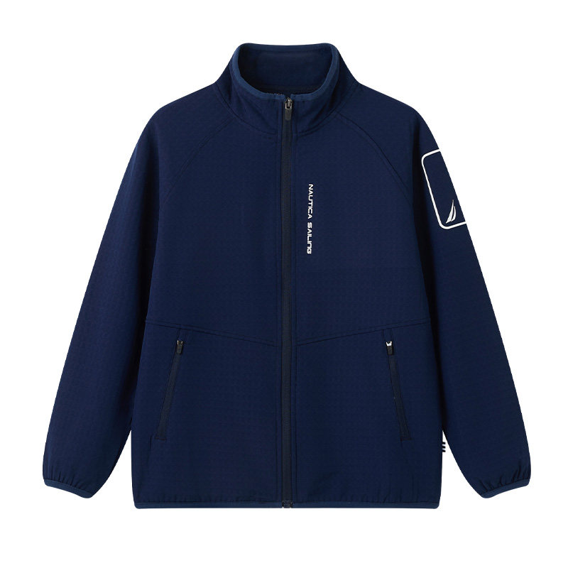 NAUTICA/诺帝卡儿童外套加薄绒2026新款男女童秋冬软壳上衣青少年