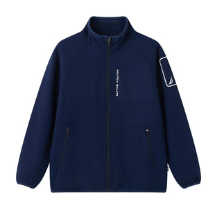 NAUTICA/诺帝卡儿童外套加薄绒2026新款男女童秋冬软壳上衣青少年