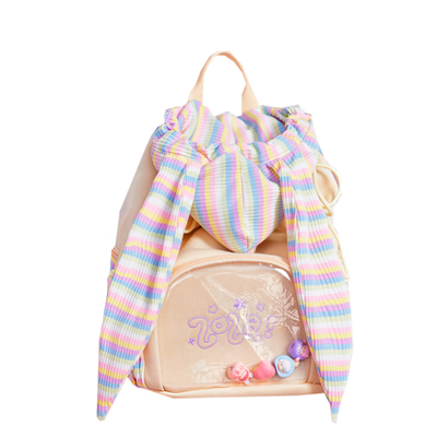 LOLA DESIGN针织兔子痛包 原创设计大容量双肩包可爱娃包漫展背包