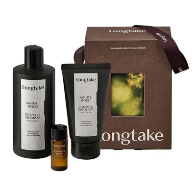 【新年礼物】longtake木质香洗发水香氛持久发膜精油洗护套装礼盒