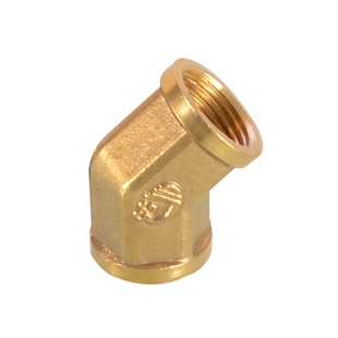 黄铜双内丝双外丝直角45度弯头1分2分3分4分角斜加厚接头水管配件