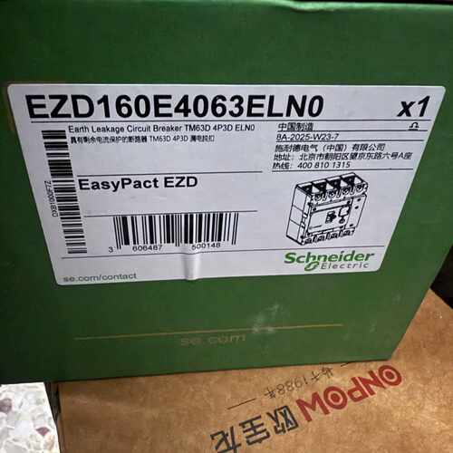 议价施耐德EZD160E4063ELN0漏电断路器，EasyPa