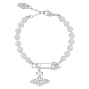 【正品免税】西太后经典款闪石土星珍珠手链明星娜娜同款别针手环