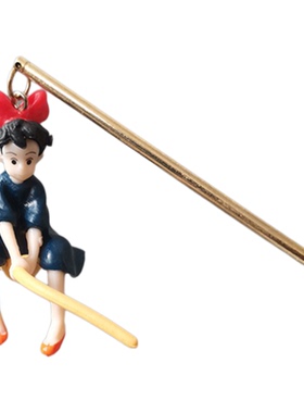 动漫发簪子小魔女盘发饰品可爱女