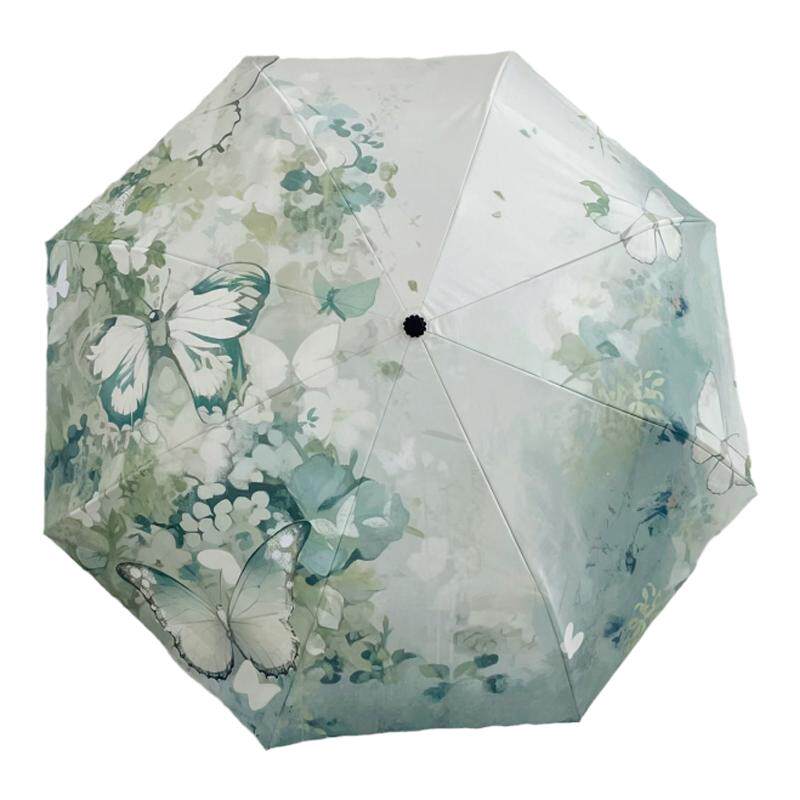 绿野仙踪高颜值全自动晴雨两用遮阳伞防晒黑胶紫外线折叠太阳伞