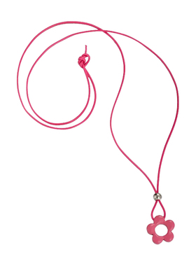 多巴胺彩色镂空花朵吊坠项链