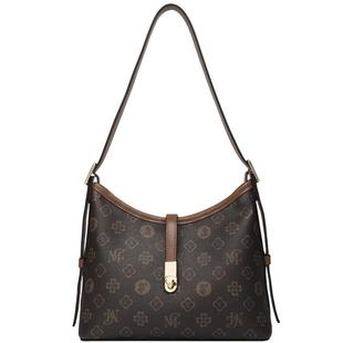 稻草人包包女新款2025秋冬实用百搭斜挎包老花通勤单肩小众腋下包