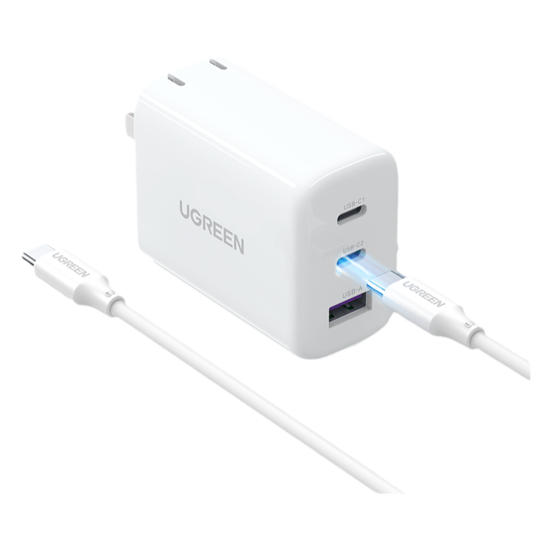 绿联65W充电器60多口笔记本适用于苹果macbook16pro小新air14电脑华为小米iPhone13max手机ipadmini6平板快充