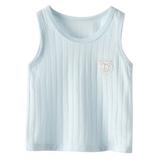 婴儿背心夏季薄款纯棉网眼宝宝夏装透气夏天新生儿吊带52上衣初生