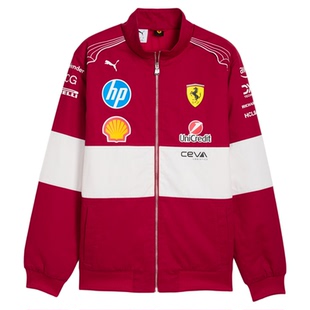 彪马PUMA x 法拉利F1联名款 Scuderia Ferrari 红色赛车夹克外套