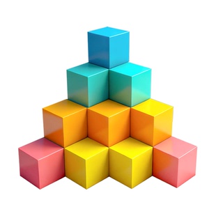 【360°磁性正方体】积木数学教具三视图观察物体小学1-6年级学具