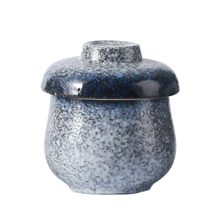 日式陶瓷小炖盅带盖蒸蛋碗鸡蛋羹专用炖碗蛋盅茶碗蒸汤盅家用餐具