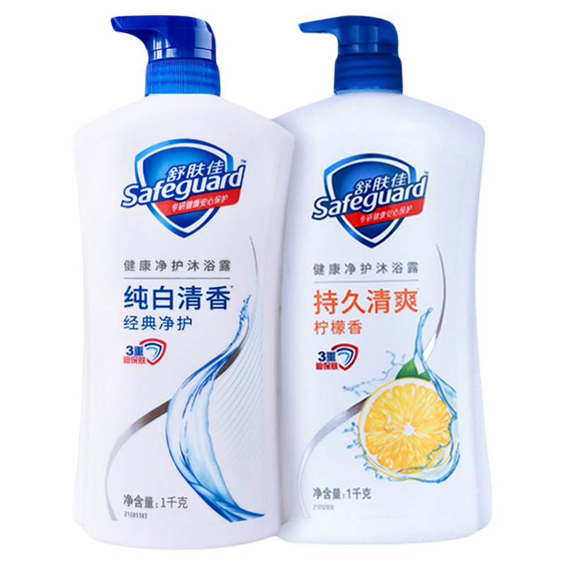 舒肤佳绵密泡沫清爽不假滑沐浴露