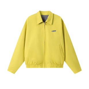 江南先生NewJNXS复古格纹双面穿哈灵顿工装夹克时尚宽松休闲外套