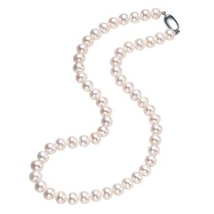 珍珠皇后 淡水珍珠项链女妈妈款满珠链送女友颈链 高档礼盒装