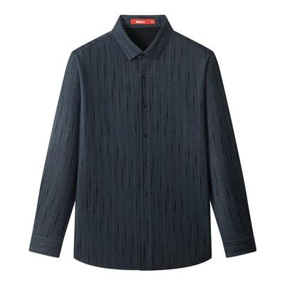 红豆加绒衬衫男士保暖衬衣