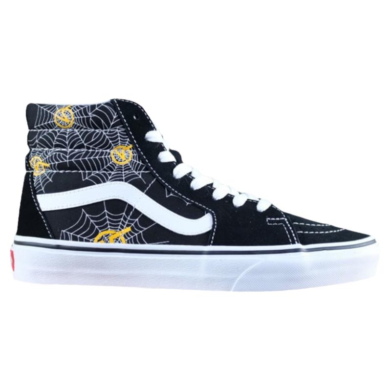 vans老万字母蜘蛛网印花滑板鞋