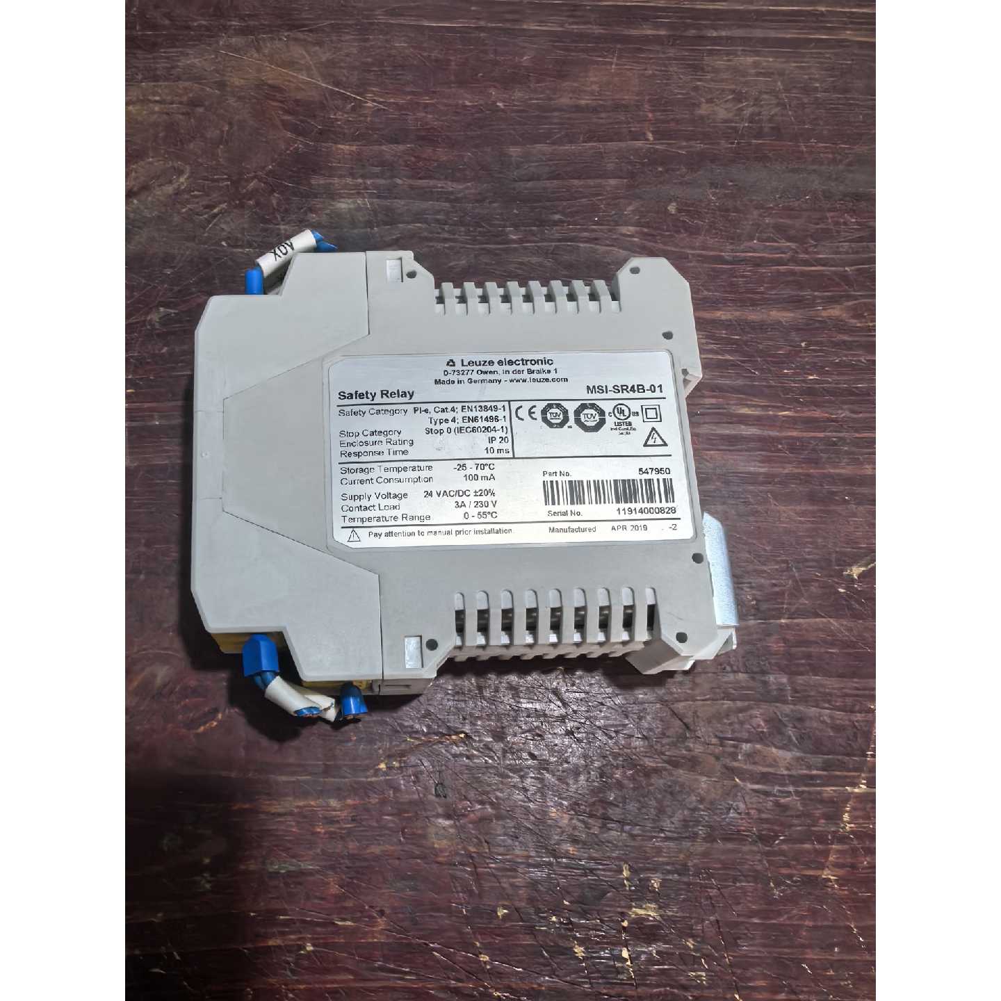 议价Leuze劳易测安全继电器 MSI-SR4B-01 二手拆机