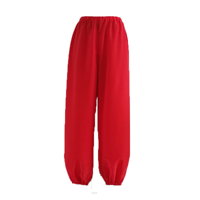 宽松版灯笼裤平顺直弧涤水裤彩裤