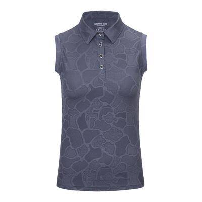 KISSKISSGOLF高尔夫女装迷彩无袖T恤 休闲穿搭透气排汗夏季T恤