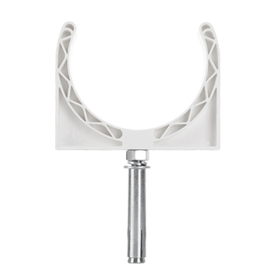 PVC管卡50盘式吊卡75/110墙卡抱箍固定水管卡U型卡马鞍形卡箍管夹