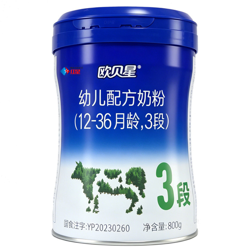欧贝星有机奶粉3段幼儿配方罐装