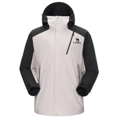 骆驼王者凯甲Evo冲锋衣三合一男女款外套防水两件套旅游登山服装