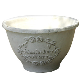 欧式复古粗陶红陶多肉植物老桩盆大口径庭院阳台花园草花陶土花盆