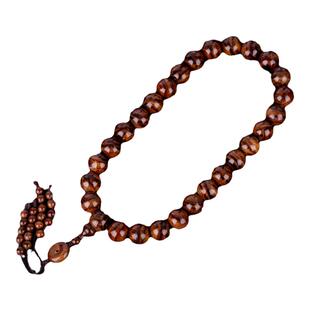 海黄手持珠 天然老料海南黄花梨手串盘玩佛珠男女文玩木手链原创