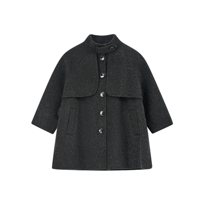 儿童双面羊毛大衣秋冬新款