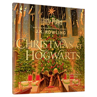哈利波特绘本买赠版 霍格沃茨的圣诞节 Ziyi Gao 哈利波特衍生绘本 J.K. Rowling 圣诞礼物 英文原版 Christmas at Hogwarts