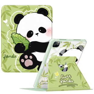 适用2025新款ipad11平板保护套air5/7保护壳11寸苹果a16亚克力mini4/5全包pro2018带笔槽9十代防摔抱笋熊猫3