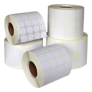 圆形三防热敏纸圆圈直径10 15 20 30 35mm40 50 60 100记号标识圆点不干胶数字封口贴条码打印标签手写贴纸