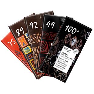 【自营】薇莉Vivani德国进口有机黑巧排块100%纯黑巧克力