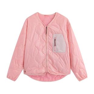 nowinsnow滑雪服内胆户外棉衣中间层p棉上衣轻量保暖滑雪马甲粉色