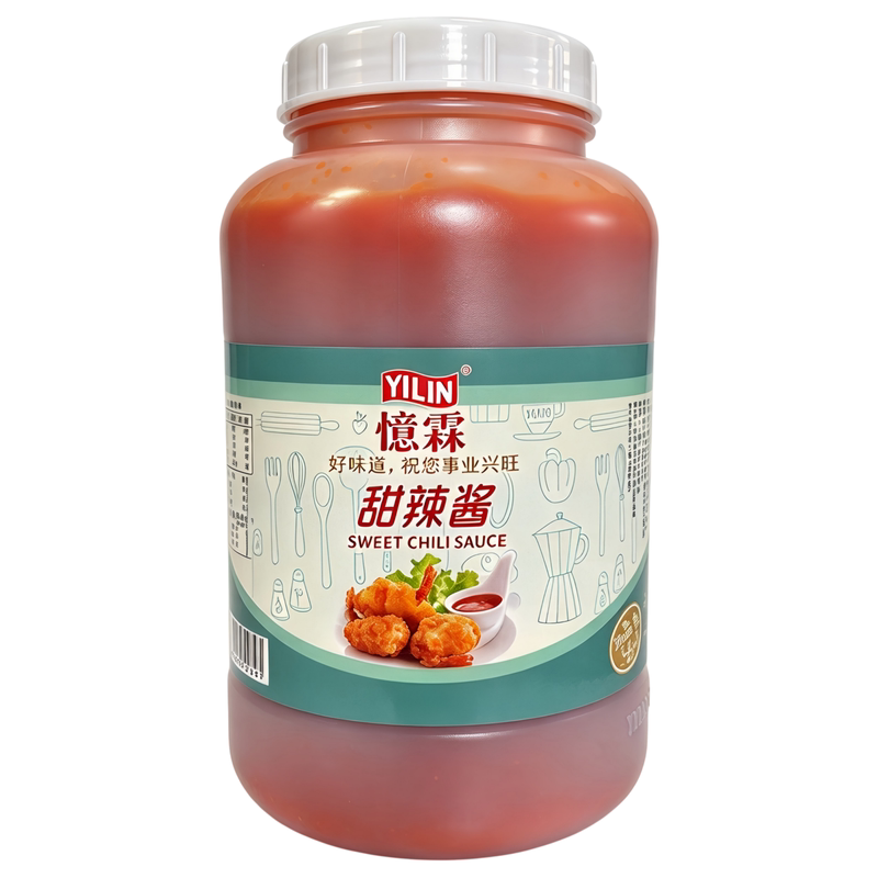 忆霖甜辣酱 3kg*4桶整箱商用泰式甜辣酱炸鸡手抓饼鸡肉卷餐饮酱料