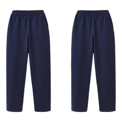 藏青色校服裤子纯棉夏季薄款春秋