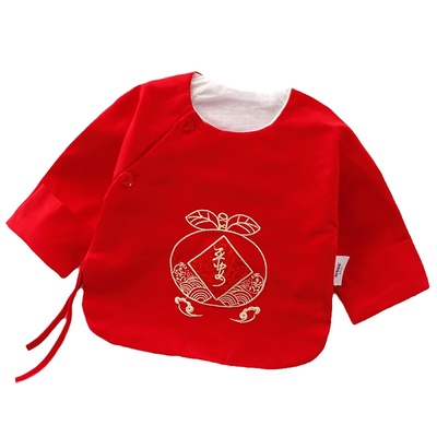 和尚服新生儿四季纯棉半背衣