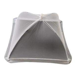 白色圆形超大号商用餐桌罩透明网纱饭店圆桌盖菜罩剩菜饭食物网罩