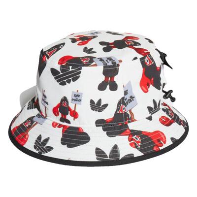 阿迪达斯渔夫帽小龙虾印花遮阳帽