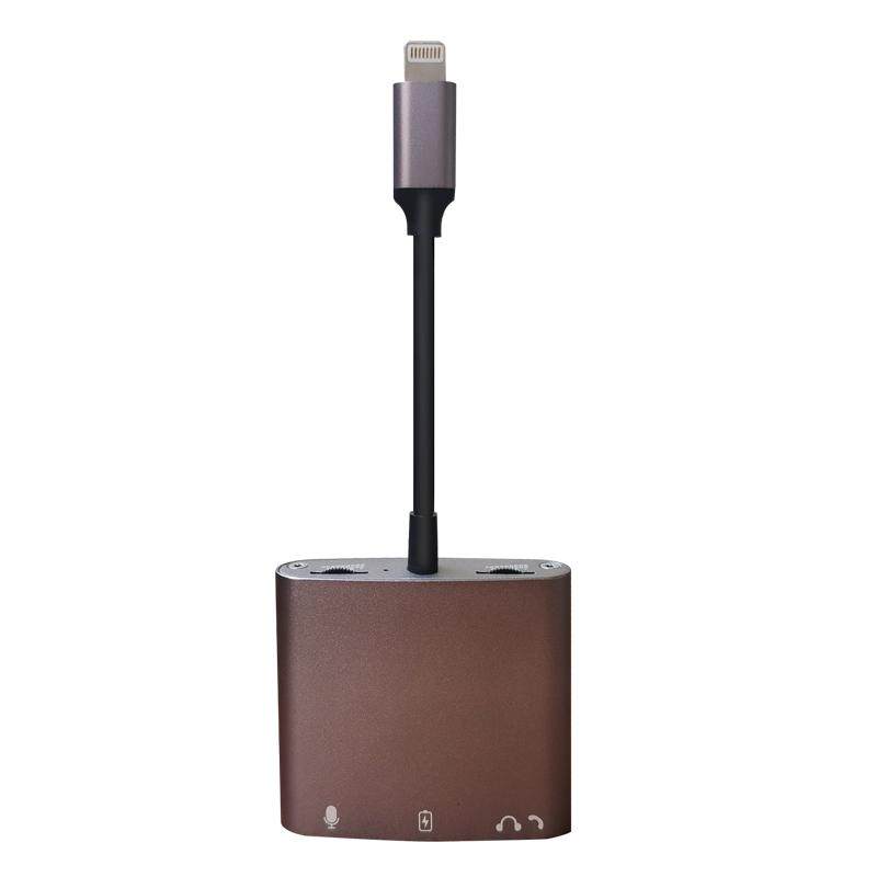 适用iphone手机电子琴钢琴内录 拍摄录制视频声音 直播转换音频线