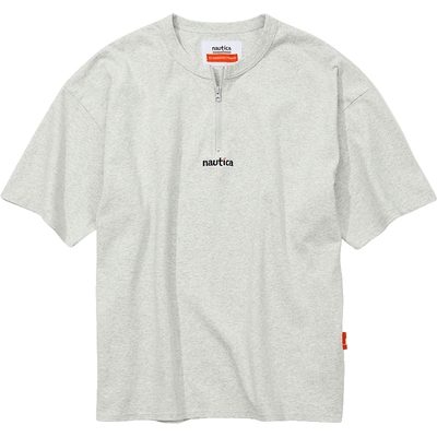 nauticawhitesail拉链短袖T恤