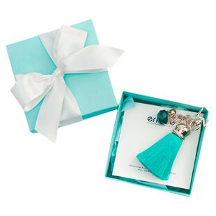 ERICEE / 像一颗流星在天际划过 薄荷绿流苏钥匙扣 进口丝线 垂顺